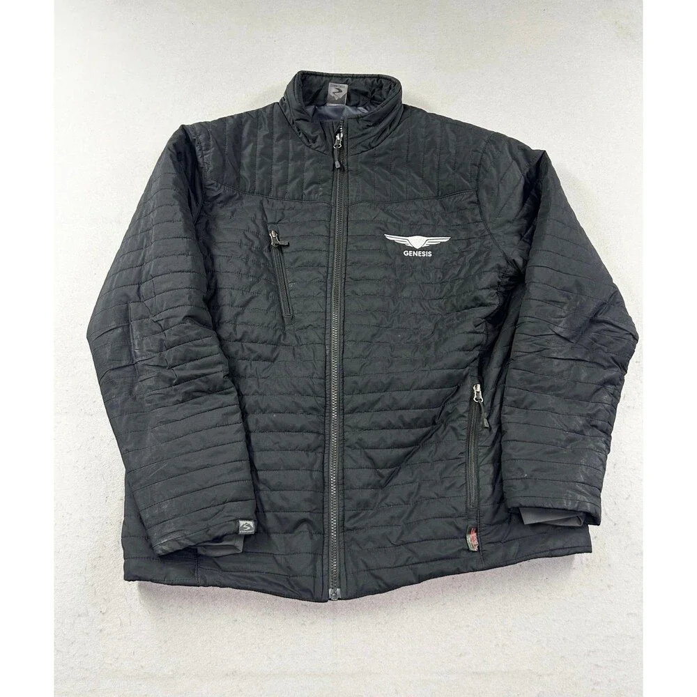 Hyundai Genesis Storm Creek MensFront Runner Med Black Quilted Insulated Jacket